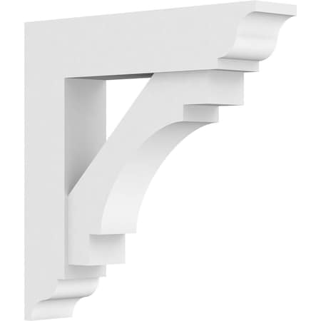 Standard Merced Architectural Grade PVC Bracket With Traditional Ends, 3W X 18D X 18H